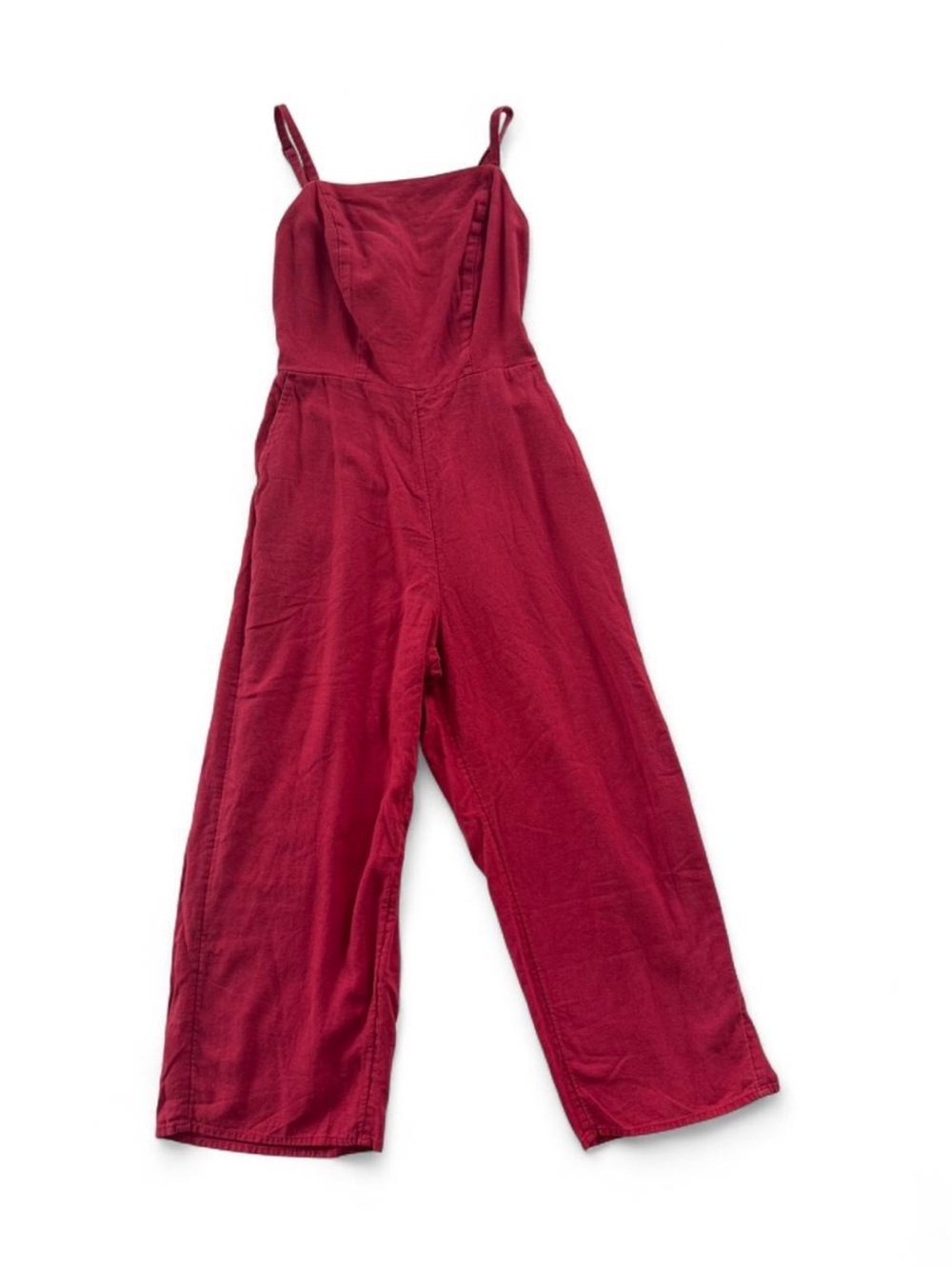 Old Navy Brick Red Wide-Leg Strappy Jumpsuit Size XS